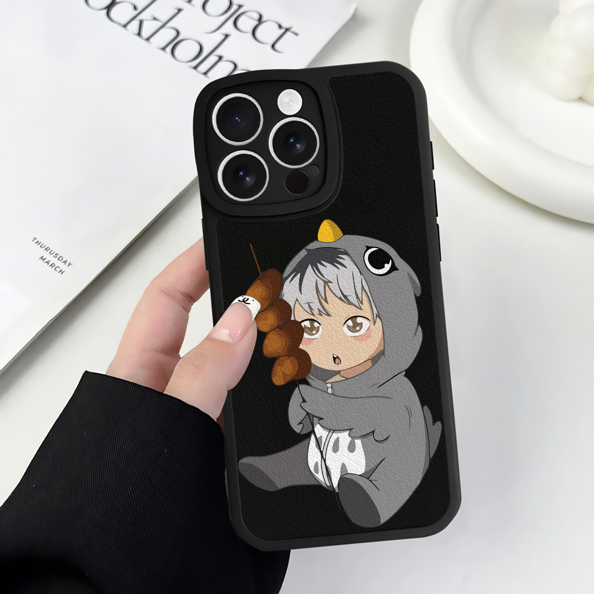 （画像用） ハイキュー!! Haikyu!! 【iPhone 16シリーズ対応】シリコンスマホケース（レザー調） 材質：シリコン